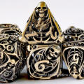 Dungeon and Dragon Metal dice with 3D Skull Feature